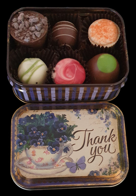 forget me not Chocolate Gift Tin - 6pc