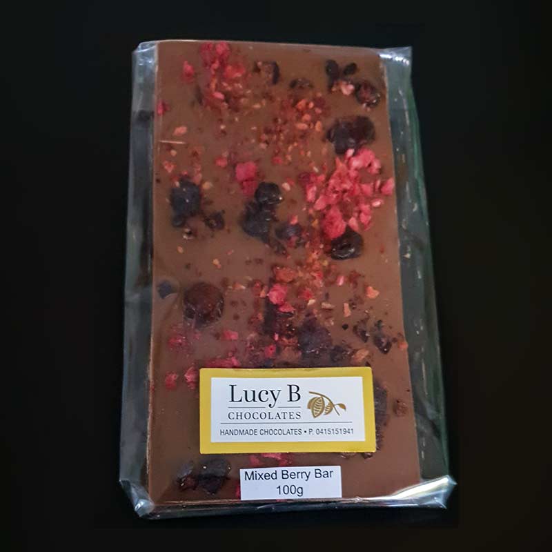 Milk Chocolate Bar, Mixed Berry